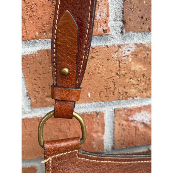 Sundance Wandering Way Small Shoulder Bag Leather & Suede Brown With Hook Latch - Picture 3 of 16